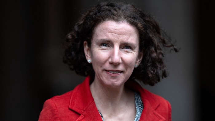 Anneliese Dodds is seen arriving at a weekly Cabinet meeting at 10 Downing Street