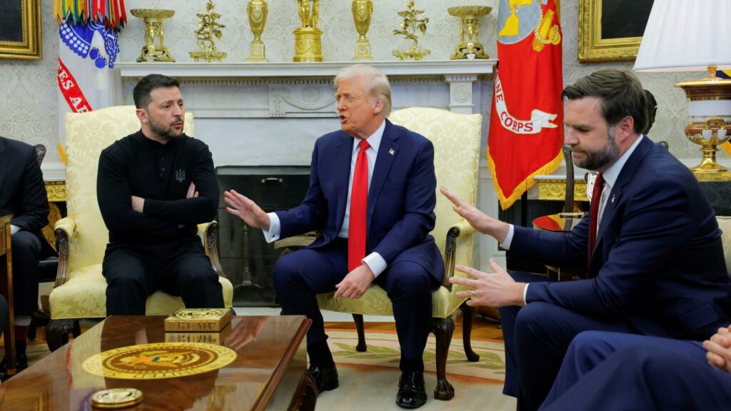 Trump-Zelenskyy Oval Office meeting explodes into shouting match