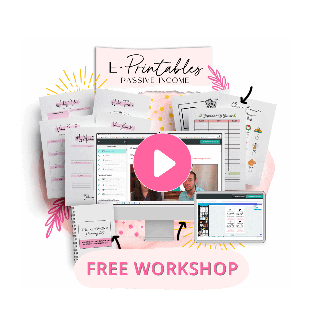 Free Training: Earn Money Selling Printables