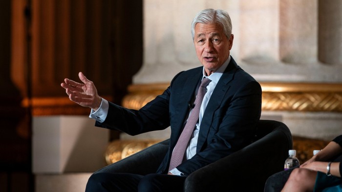 JPMorgan chief Jamie Dimon at a summit in Washinton, US in March 2025