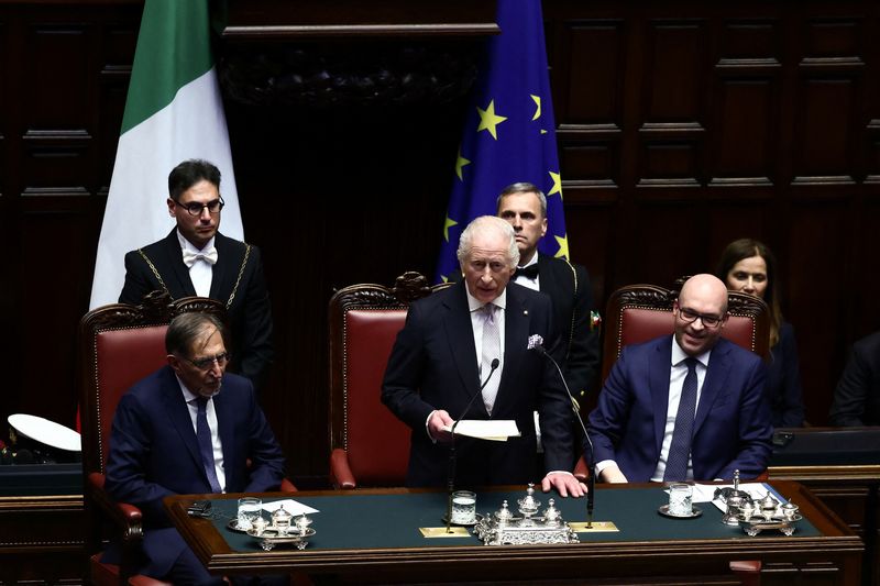 King Charles hails strong ties between Britain and Italy