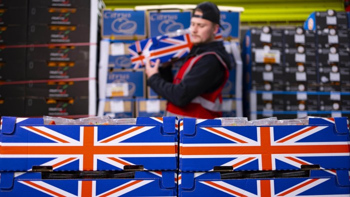 Seasonal British produce at New Covent Garden Market in London