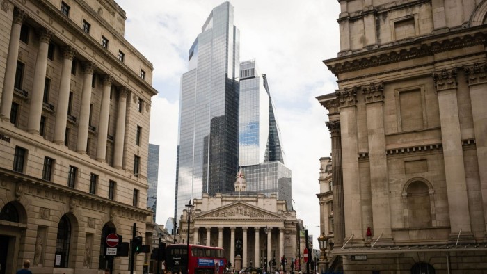 City workers in the Square Mile financial district of the City of London