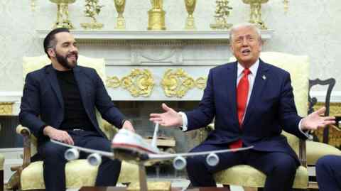 US President Donald Trump and El Salvador President Nayib Bukele