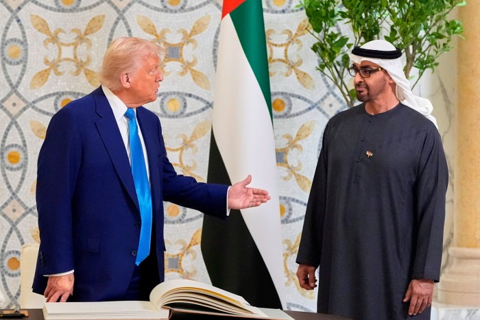 Trump with UAE President Mohammed bin Zayed al-Nahyan