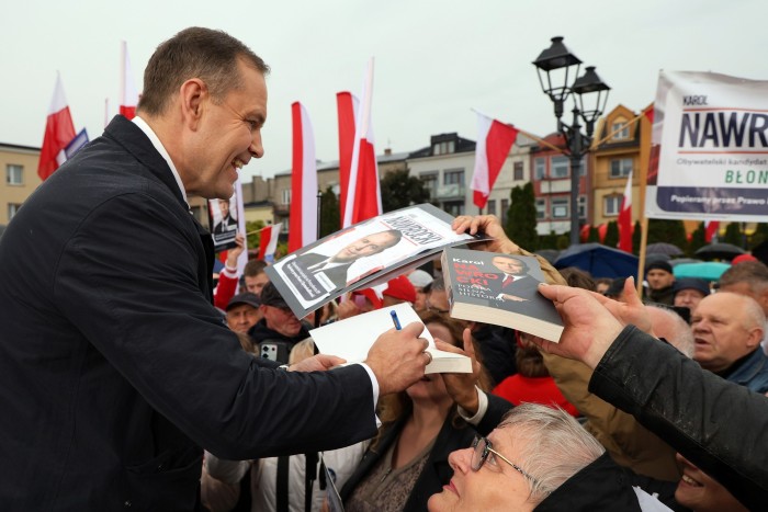Polish presidential candidate Karol Nawrocki