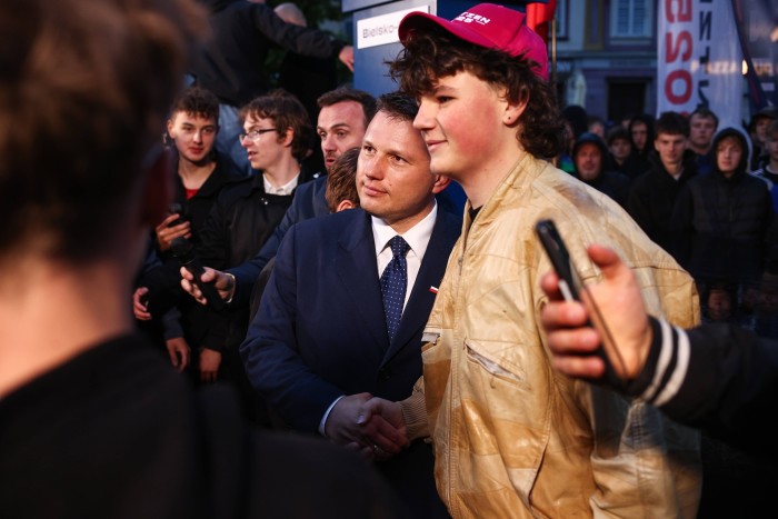 Far-right Confederation candidate Slawomir Mentzen