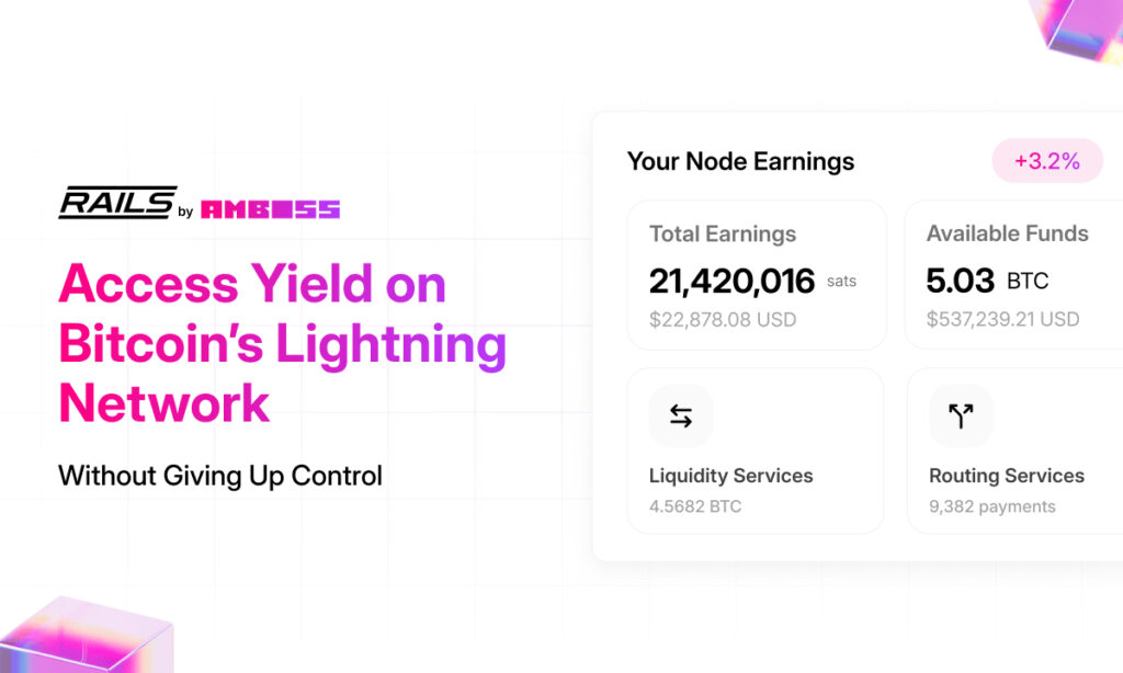 Amboss Launches Rails: Empowering Bitcoin Yield and Lightning Network Growth