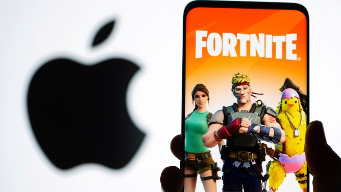 Fortnite game on a phone