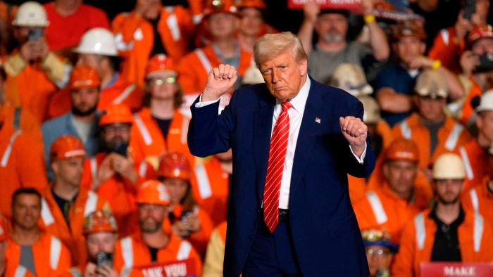 President Donald Trump speaks during a rally at the US Steel-Irvin Works in West Mifflin, Pennsylvania on May 30 2025