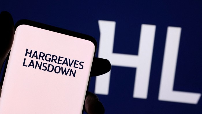 Hargreaves Lansdown logo is seen on a smartphone