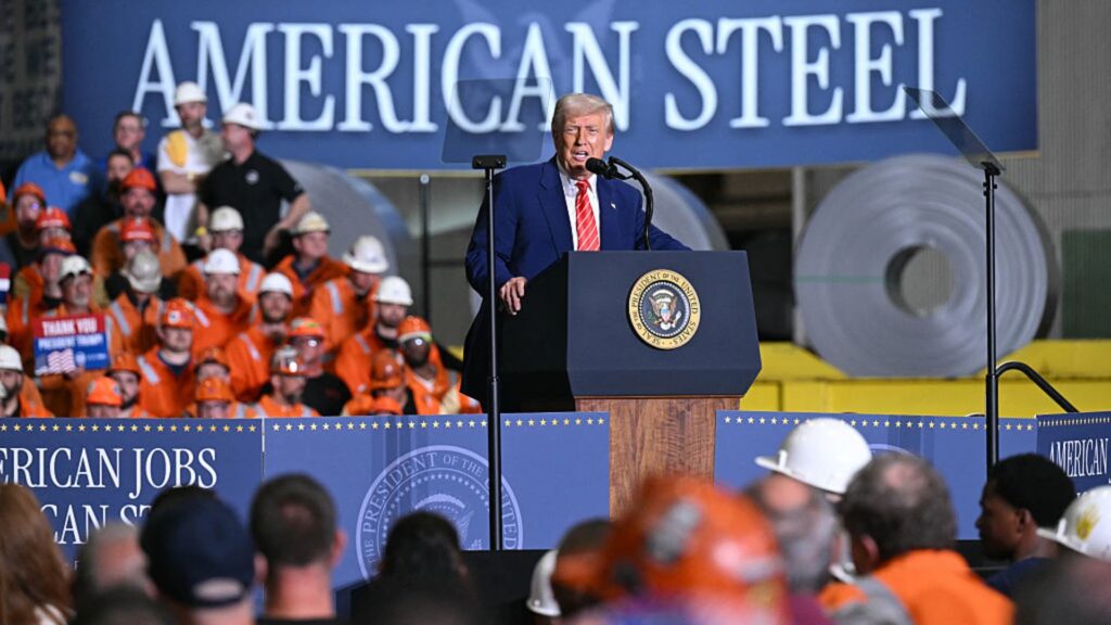 Trump says U.S. will double steel tariffs to 50%