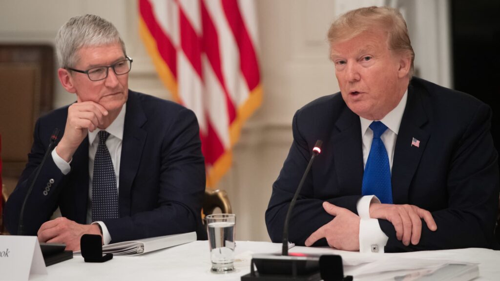 Trump told Tim Cook he doesn't want Apple building iPhones in India