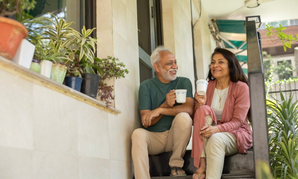 Person, Sitting, Cup