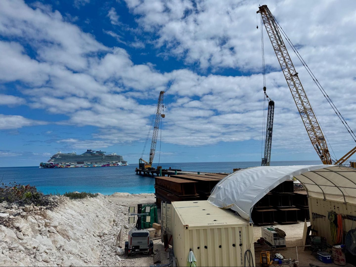 Construction, Construction Crane, Water