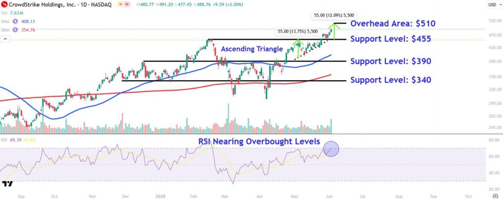 Watch These CrowdStrike Price Levels as Stock Drops From Record High on Light Outlook