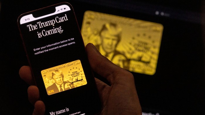 a person looking at the new website on a phone and laptop for the planned $5 million US residency permit