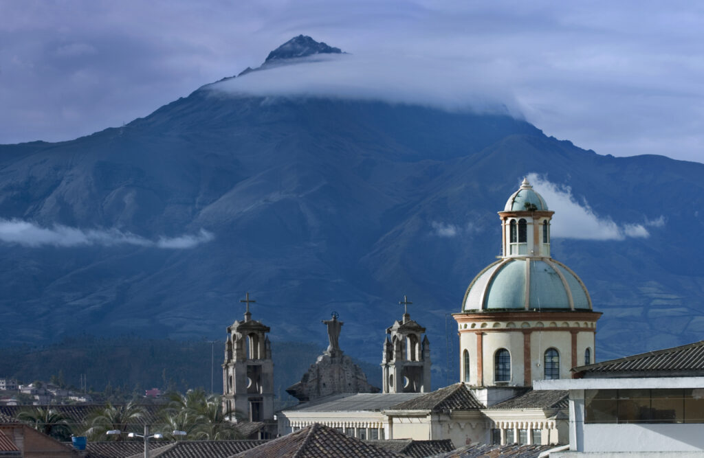 Ecuador, Otavalo, Cotacachi Volcano.