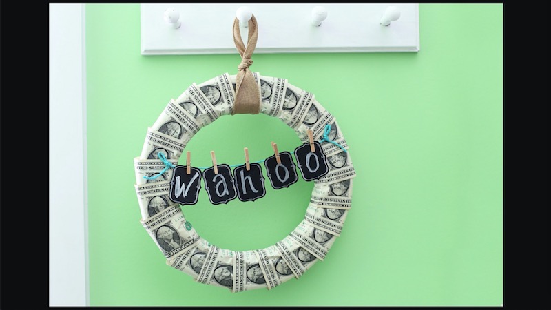 money wreath