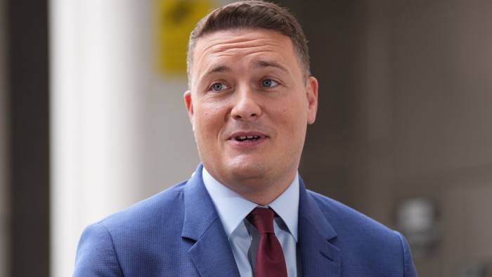 Health Secretary Wes Streeting