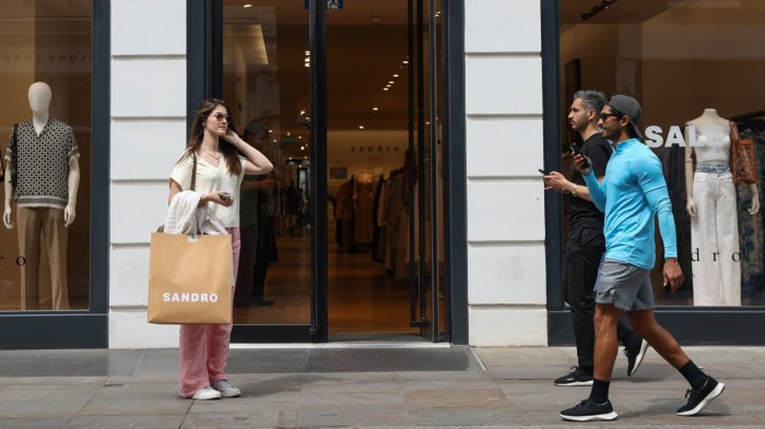 Shoppers in Covent Garden