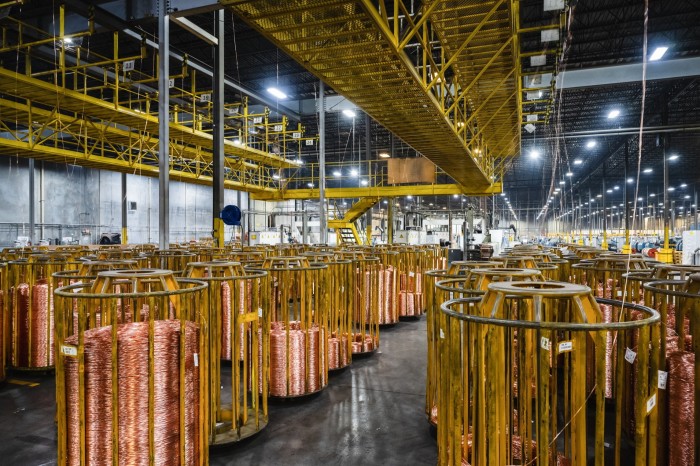 The wire drawing area at CN Wire Corporation in Santa Teresa, New Mexico
