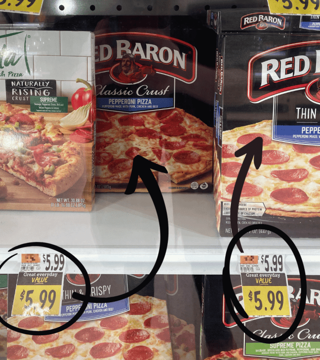 "3rd Cosmic Truth of Cheap Grocery Shopping: The unit price always tells the truth."