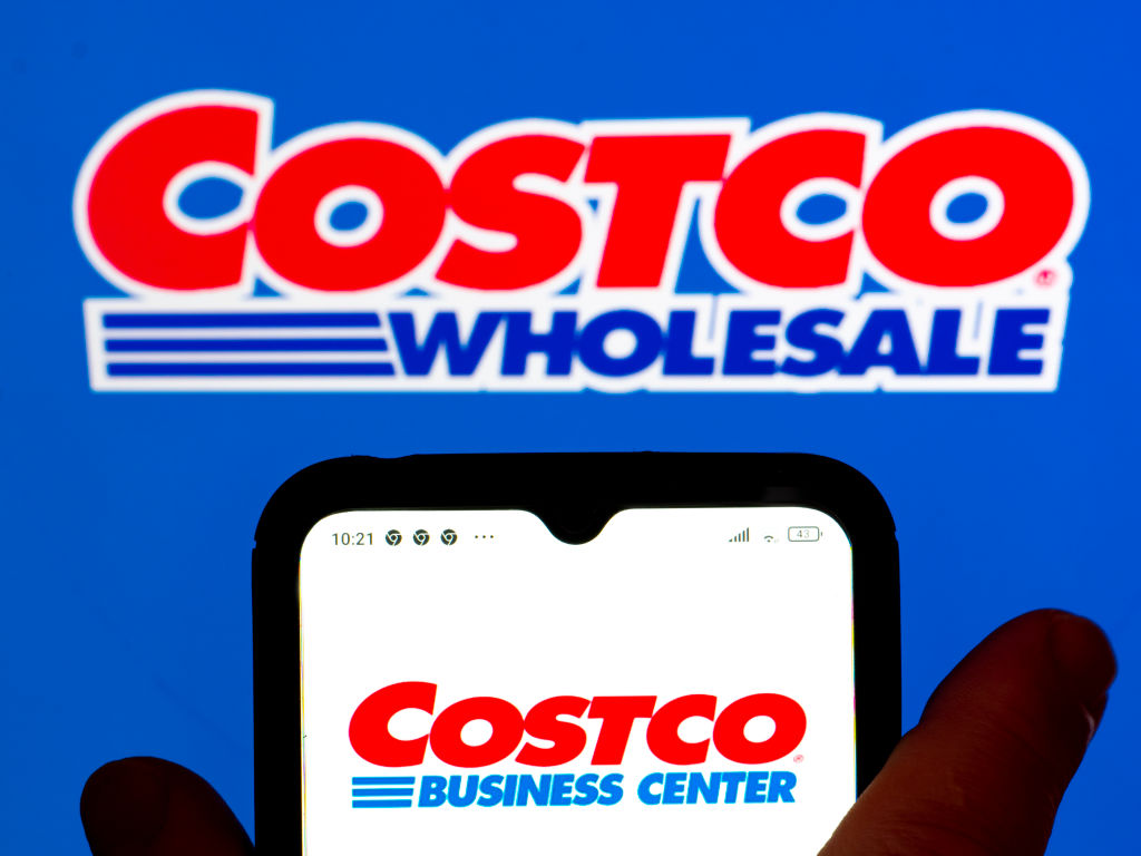 The Costco Business Center logo on a smartphone screen.
