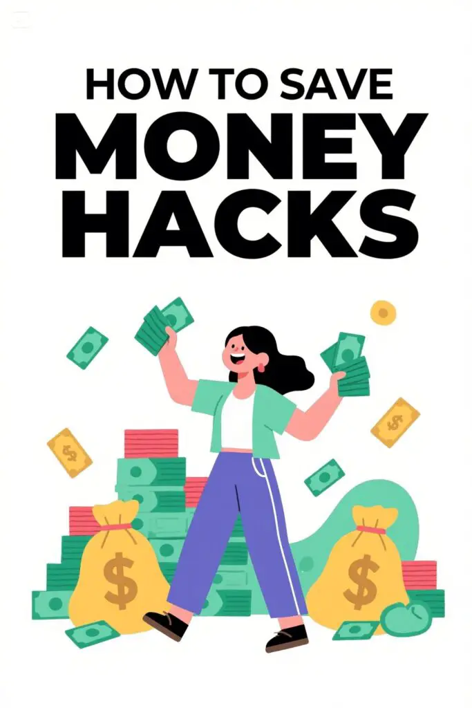 How To Save Money Hacks Graphic