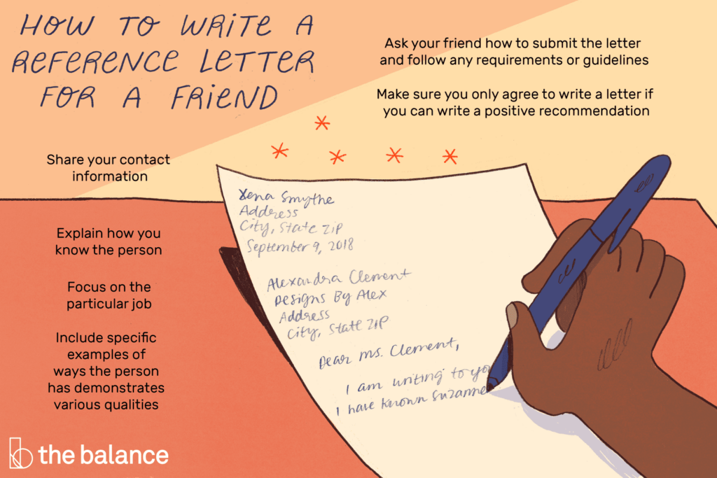 How to Write a Reference Letter for a Friend