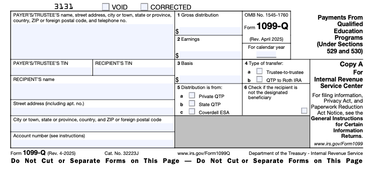 1099-Q | Source: IRS