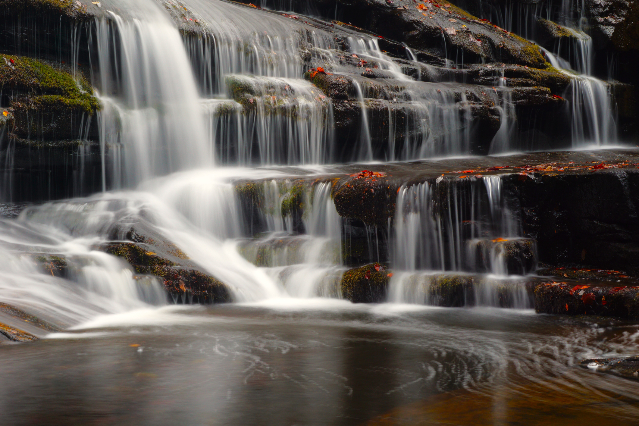 waterfall feature in Fall Creek Falls State Park in Tennessee