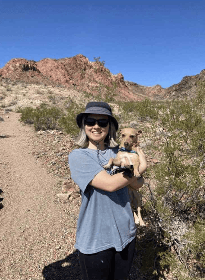 One of the best parts about working from home is having my dogs right by my side—whether that means napping under my desk or joining me on a quick hiking break.
