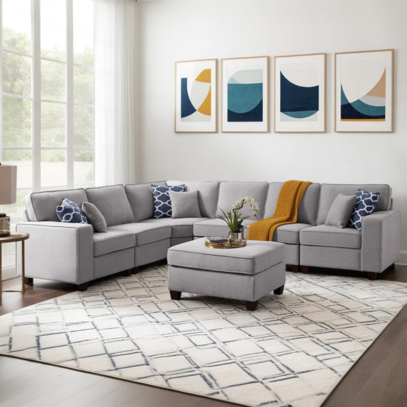 Wayfair is selling a $1,630 modular sectional sofa for $850 that's spacious and versatile
