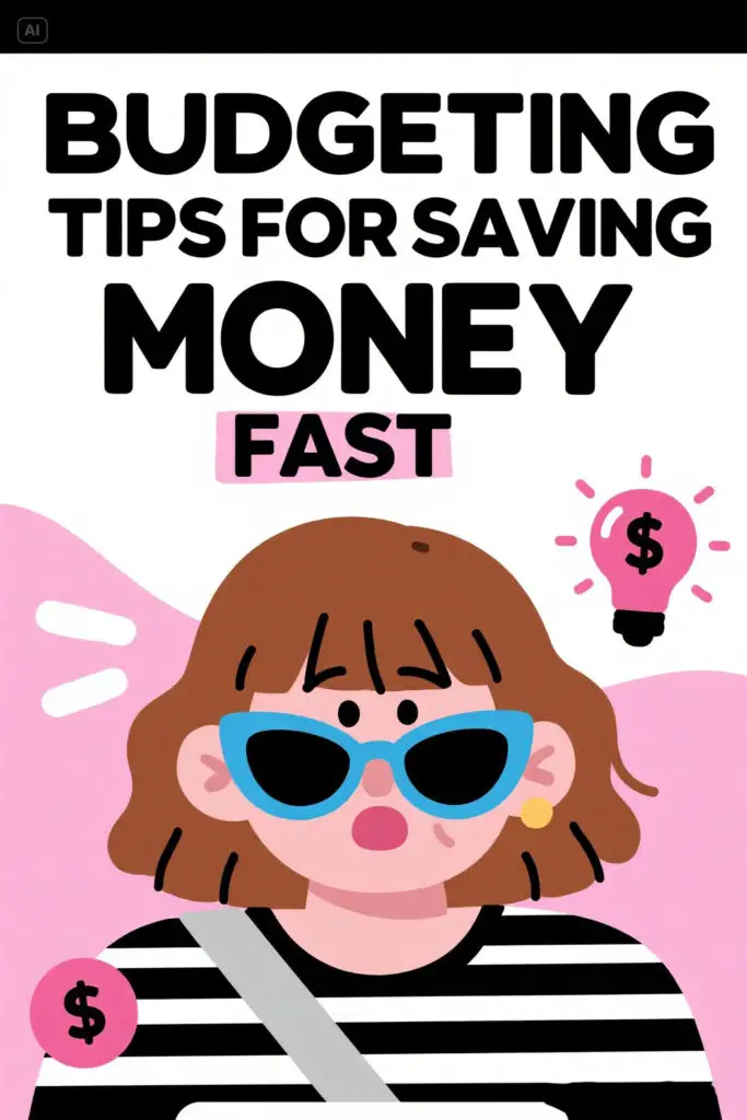 Budgeting Tips For Saving Money Fast Graphic