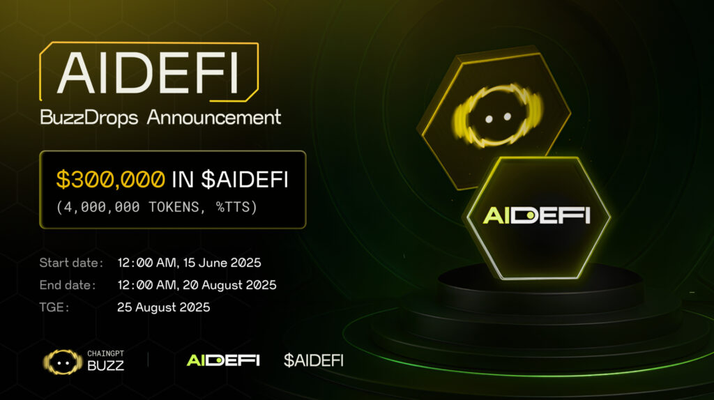 ChainGPT Pad Launches First-Ever Initial Buzz Offering with AIDEFI: $100,000 in Rewards Available