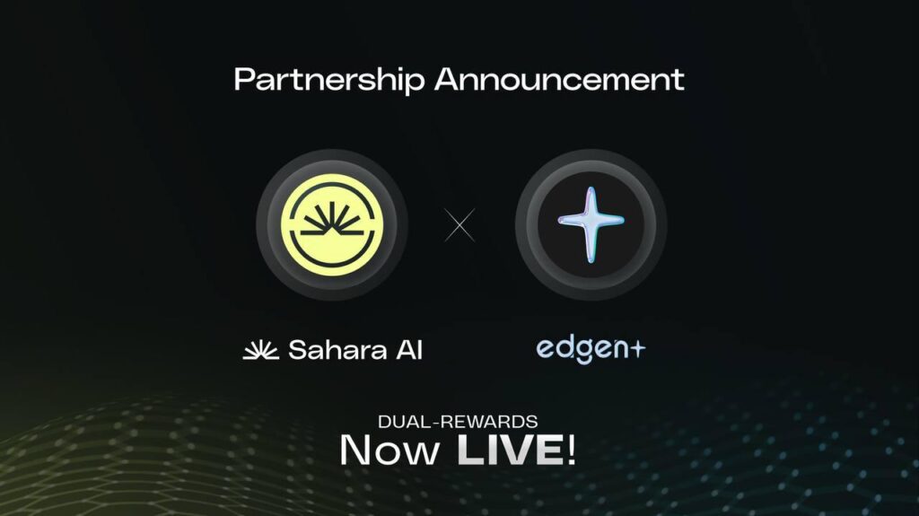Edgen and Sahara AI Announce Strategic Collaboration to Pioneer Decentralized Validation in Market Intelligence