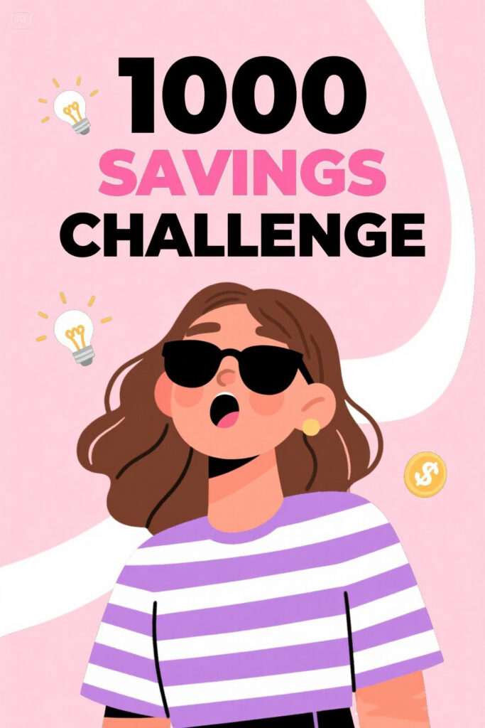 1000 Savings Challenge Graphic