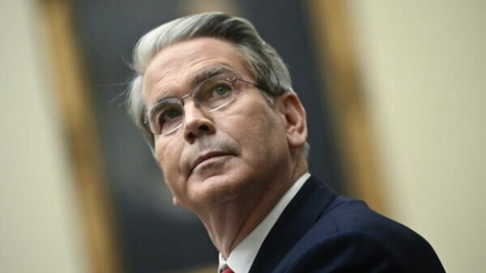 Scott Bessent, US Treasury secretary, during a House Financial Services Committee hearing on Capitol Hill.
