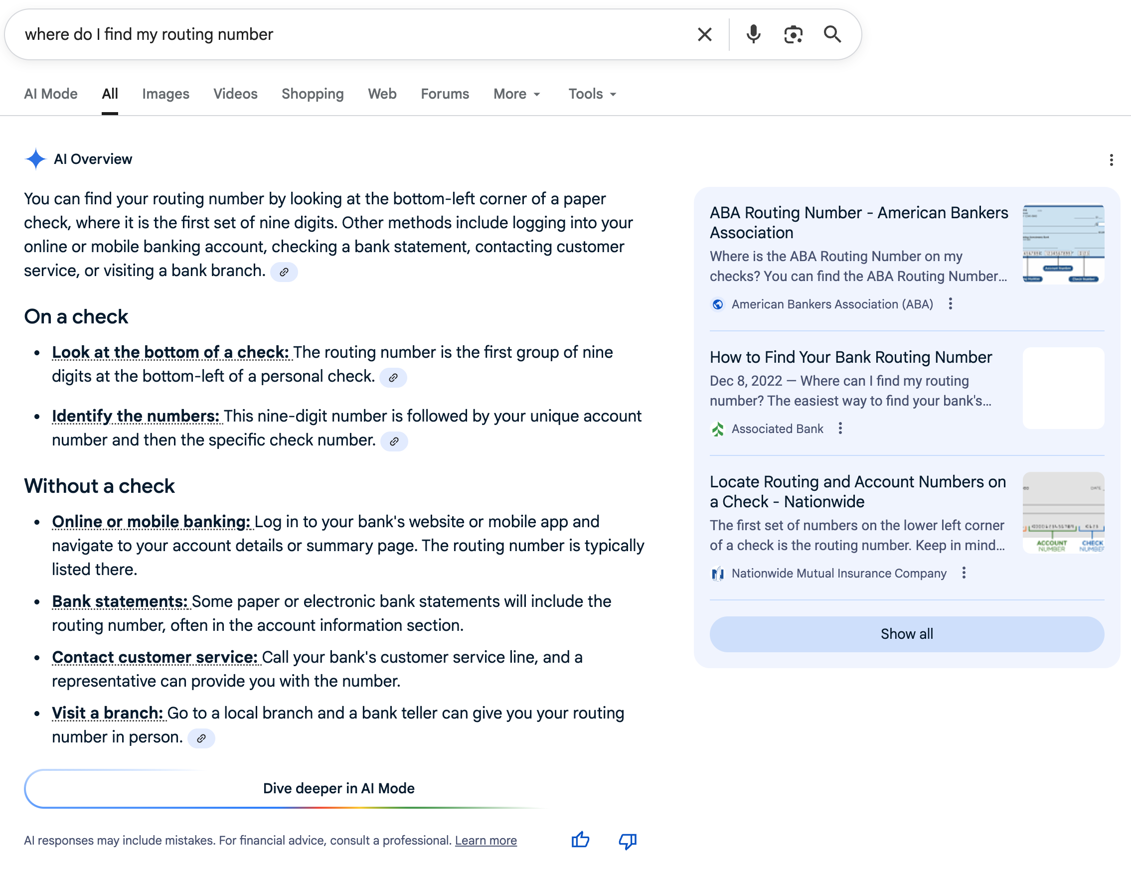 Where Do I Find My Routing Number | Screenshot by The College Investor