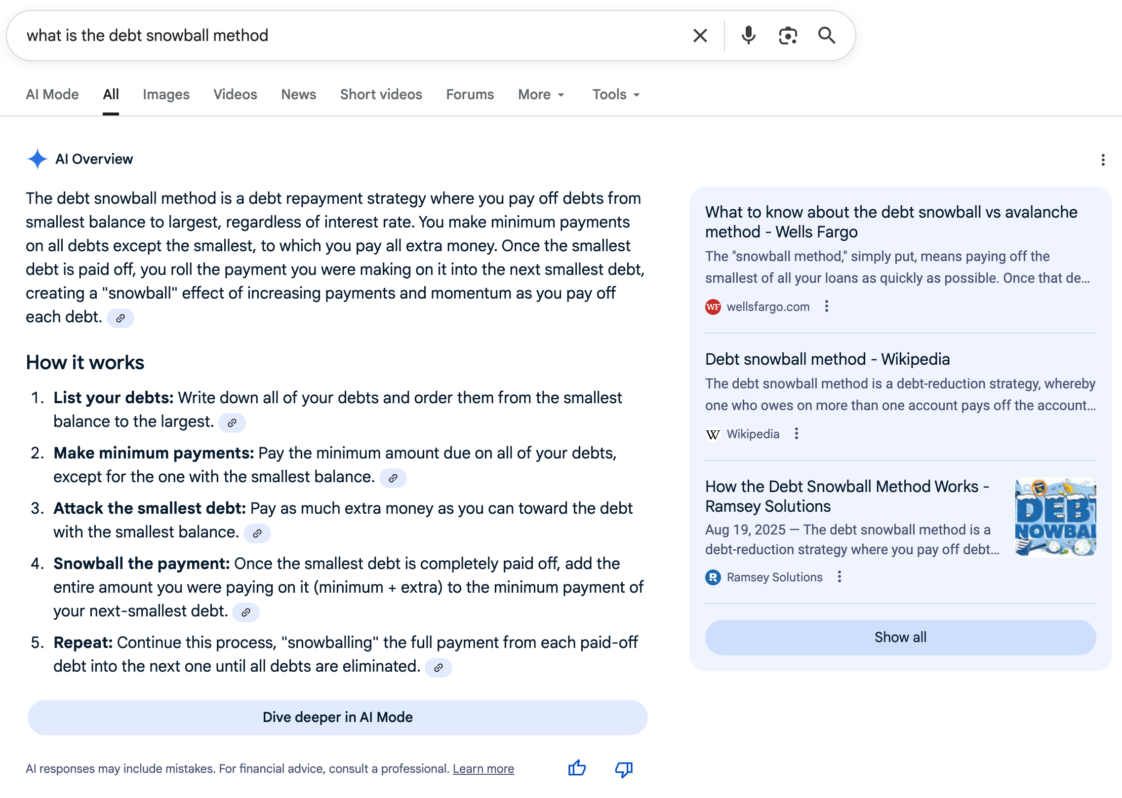 What is the debt snowball method | Screenshot by The College Investor