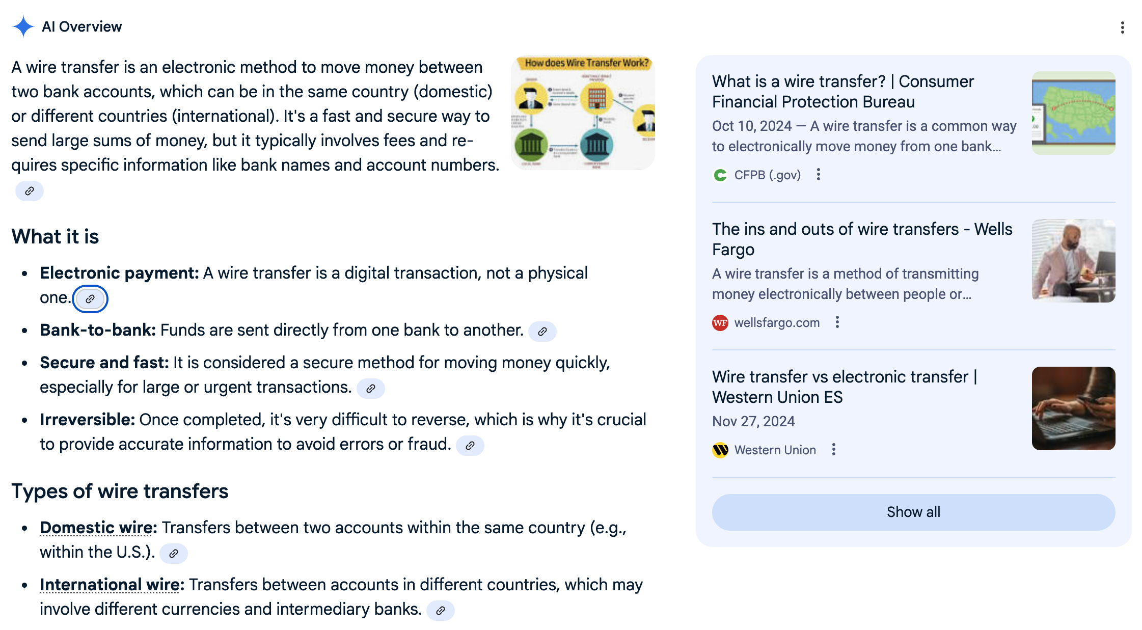 What is a Wire Transfer | Screenshot by The College Investor