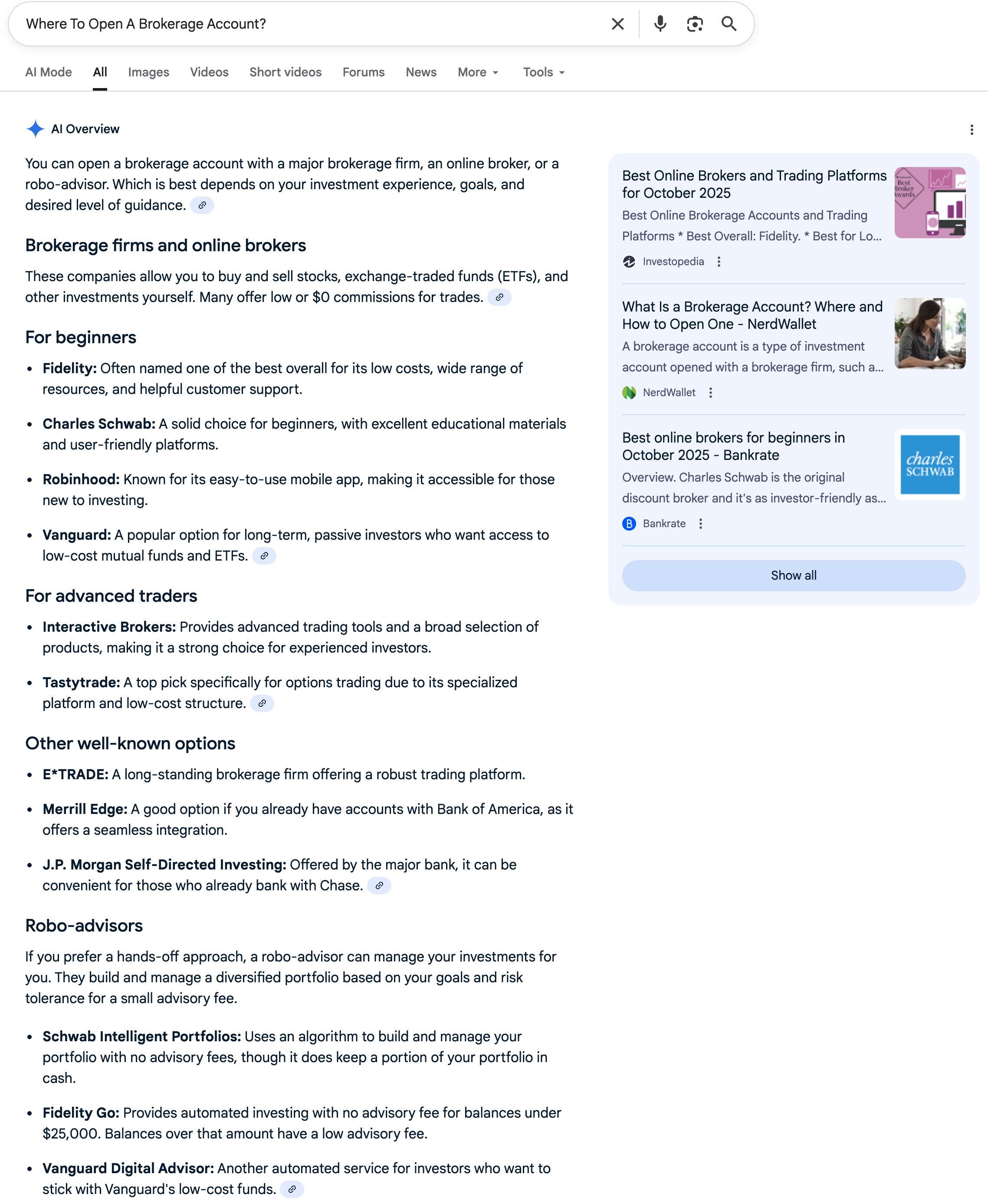 Open a Brokerage | Screenshot by The College Investor
