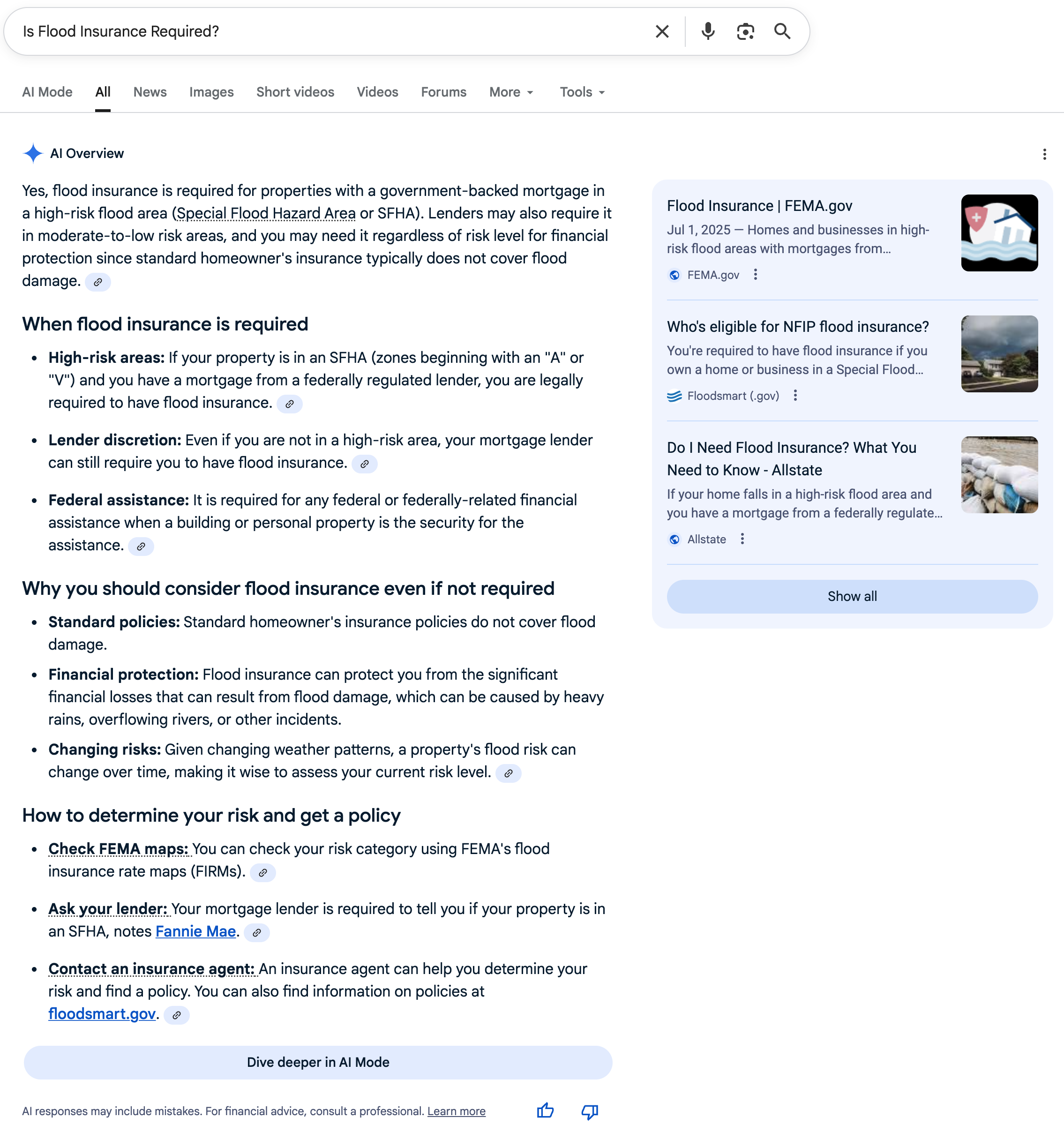 Flood Insurance | Screenshot by The College Investor