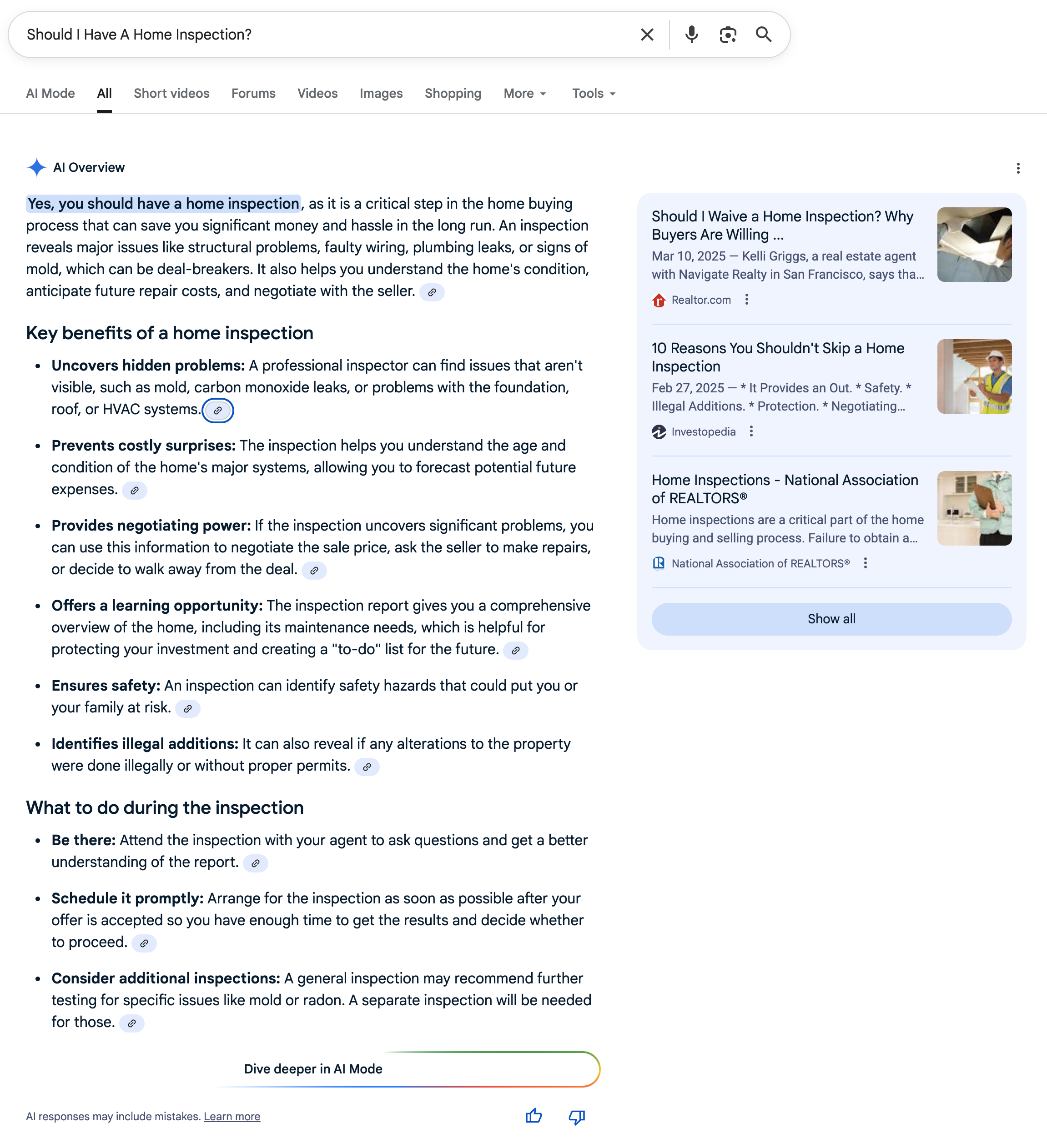 Home Inspection | Screenshot by The College Investor