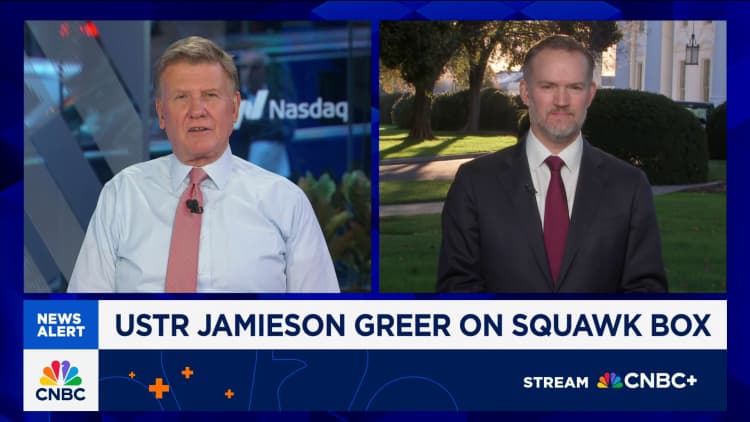 Watch CNBC’s full interview with U.S. Trade Representative Jamieson Greer