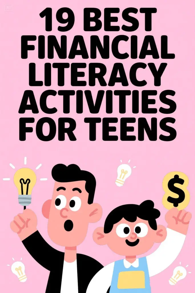 19 Best Financial Literacy Activities For Teens Graphic