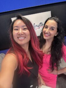 Rose Han and Paula Pant took a selfie after the interview