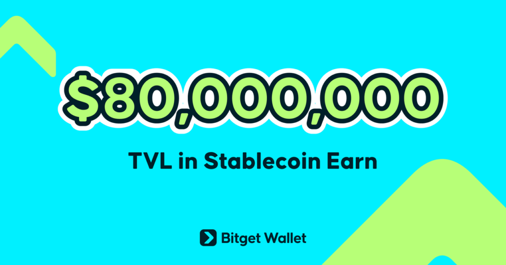 Bitget Wallet Stablecoin Earn TVL Tops $80 Million as Investors Seek Safer Onchain Yields