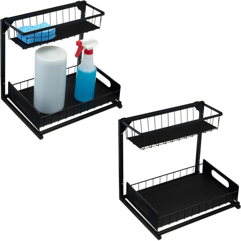 Amazon is selling a 'sturdy' 2-pack of under-sink organizers with sliding drawers for only $20